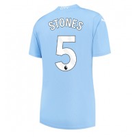 Fotballdrakt Dame Manchester City John Stones #5 Hjemmedrakt 2023-24 Kortermet